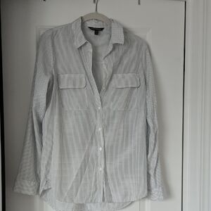 Express Black and White Checkered Shirt